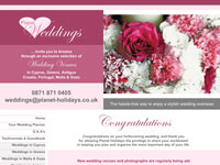 Planet Weddings, specialist wedding planners